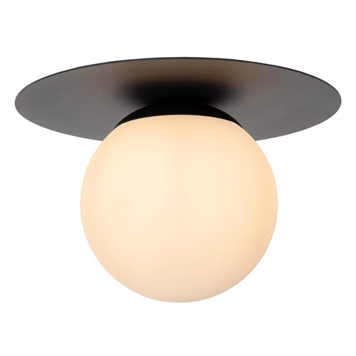 Lucide TRICIA - Plafonnier - Ø 25 cm - 1xE27 - Noir - détail 1